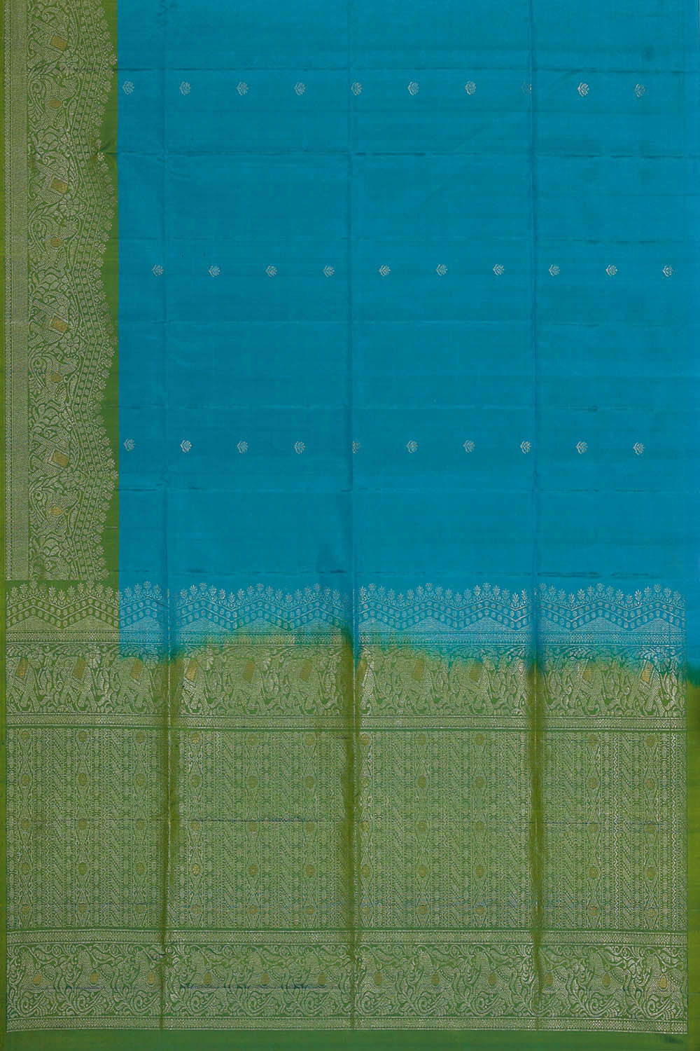 Image of Sky Blue Silk Saree